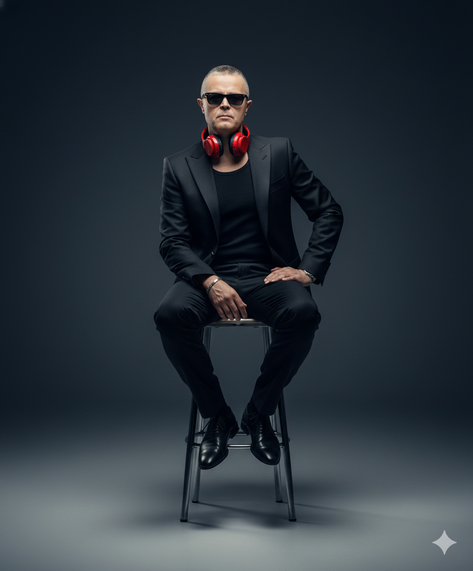 DJ Mehmet Çapar Antalya'daki bir etkinlikte profesyonel DJ ekipmanları başında performans sergiliyor